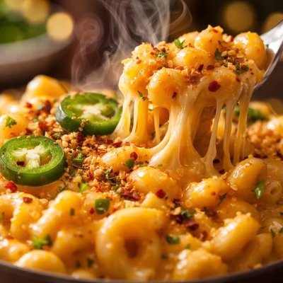 Image of The Real Cheesiest Mac N Cheese with a Kick