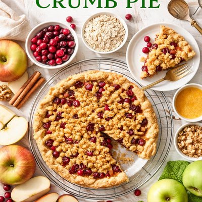 Image of The Simplest Cranberry Apple Crumb Pie