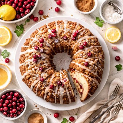 Image of The Ultimate Sour Cream Cranberry Streusel Bundt Cake