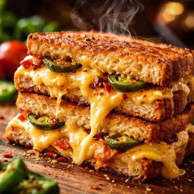 Image of The Ultimate Spicy Grilled Cheese
