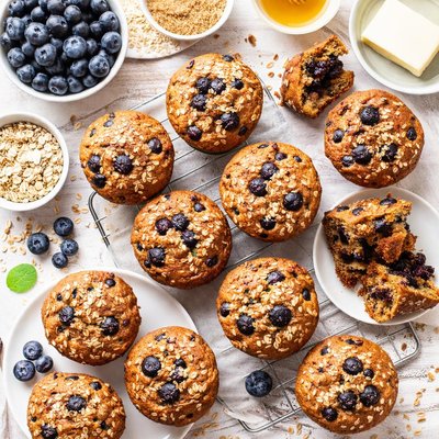 Image of The Very Best Blueberry Bran Muffins