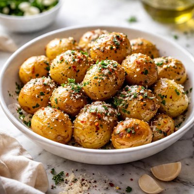 Image of The Yummiest Garlic Butter Potatoes