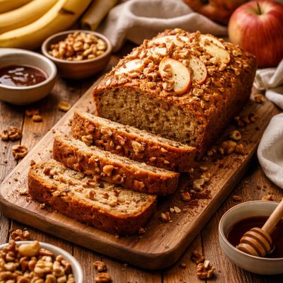 Image of Thermomix Vegan Apple Banana Bread