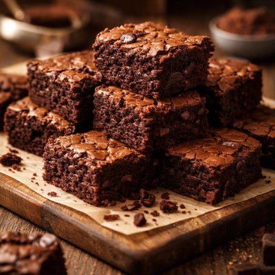 Image of Thick and Chewy Fudge Brownies