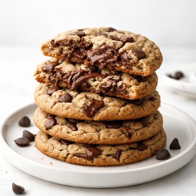 Image of Thick and Chewy Nutella Chocolate Chip Cookies