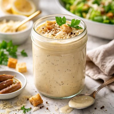 Image of Thick and Creamy Caesar Salad Dressing