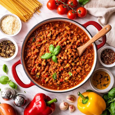 Image of Thick and Spicy Spaghetti Sauce