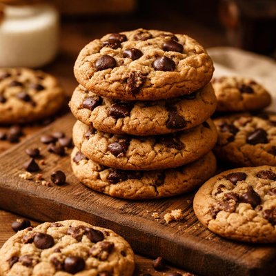 Image of Thick Soft and Chewy Chocolate Chip Cookies