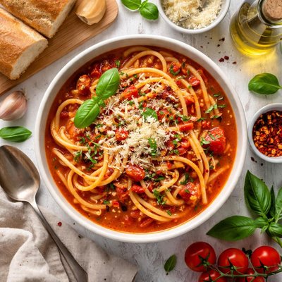 Image of Thick Spaghetti Soup