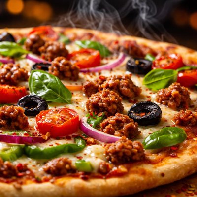 Image of Thin Crust Sausage Pizza