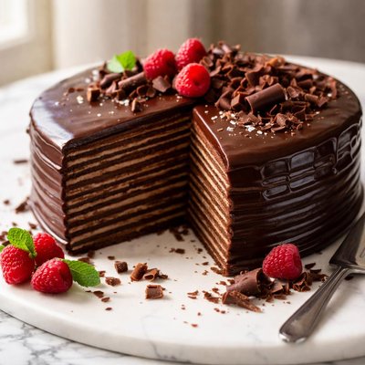 Image of Thin Layer Chocolate Cake