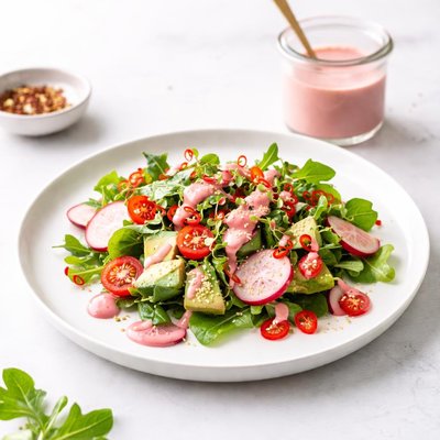 Image of Think Pink Dressing with That Redhot Flair