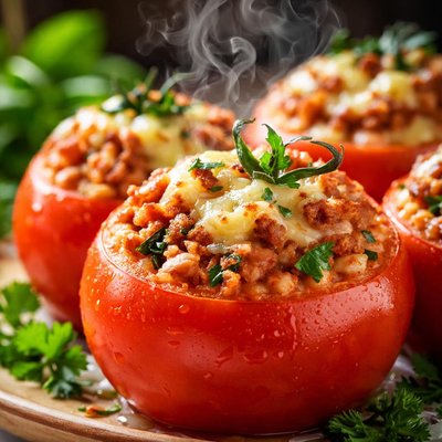 Image of Thit Heo Don Ca Pork Stuffed Tomatoes