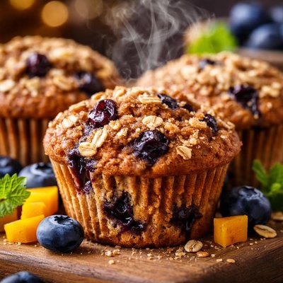 Image of Three B Buckwheat Blueberry and Butternut Muffins