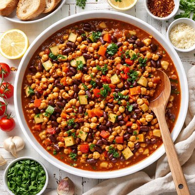 Image of Three Bean and Vegetable Ragout