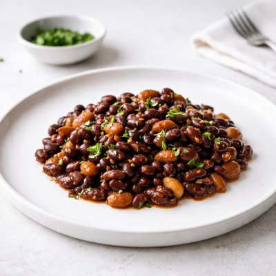 Image of Three Bean Molasses and Bourbon Bake