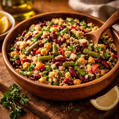 Image of Three Bean Salad with Quinoa