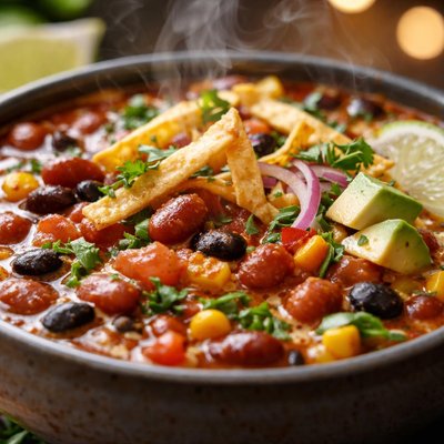 Image of Three Bean Tortilla Soup