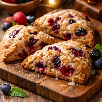 Image of Three Berry Scones