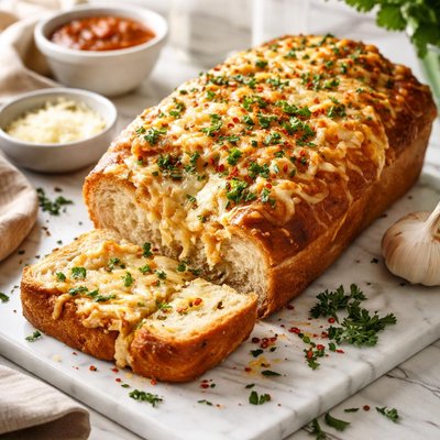 Image of Three Cheese and Garlic Bread Abm