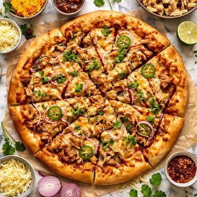 Image of Three Cheese Bbq Chicken Pizza