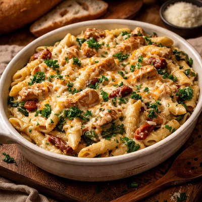 Image of Three Cheese Chicken Penne Florentine