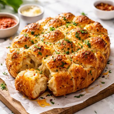 Image of Three Cheese Garlic Bubble Bread