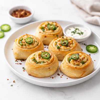 Image of Three Cheese Jalapeno Crescent Pinwheels