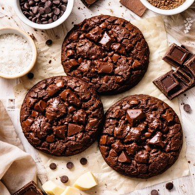 Image of Three Chocolate Cookies