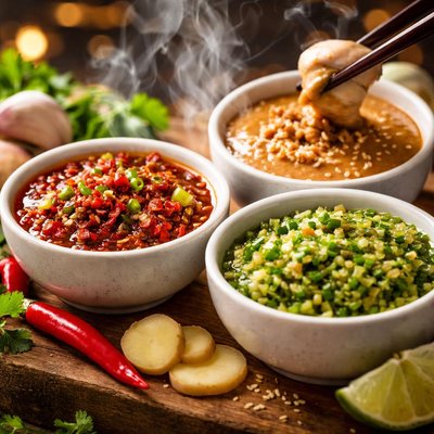 Image of Three Delicious Chinese Sauces for Chicken by Sy
