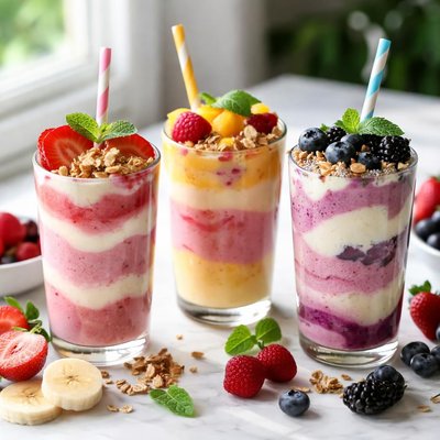 Image of Three Fruit Yogurt Shake