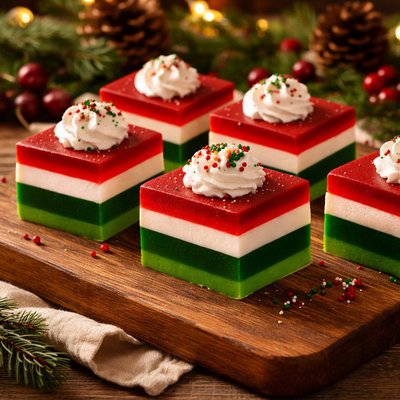 Image of Three Layer Holiday Jello