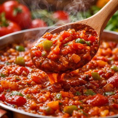 Image of Three Tomato Vegetable Sauce Canning