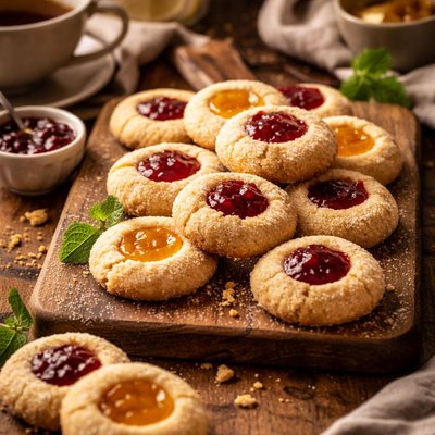 Image of Thumbprint Tea Cookies