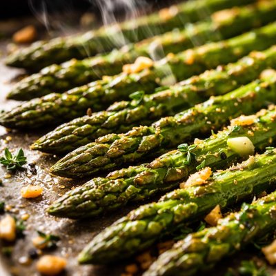 Image of Thyme Garlic Roasted Asparagus