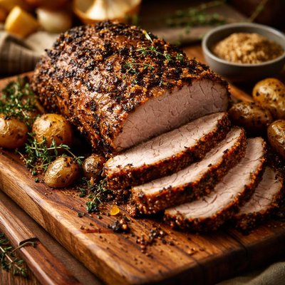 Image of Thyme Mustard Pork Roast