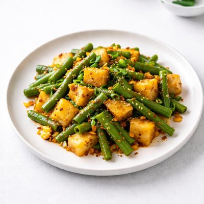 Image of Tibetan Green Beans with Potatoes Tema