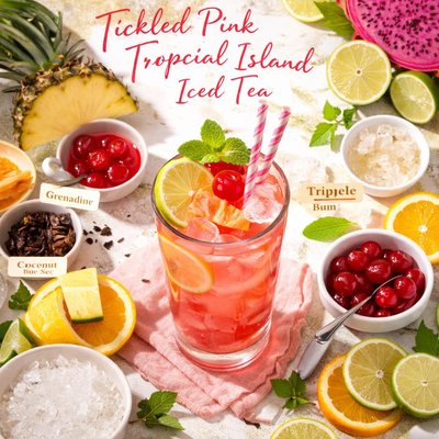Image of Tickled Pink Tropical Island Iced Tea
