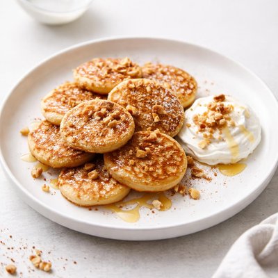 Image of Tiganites Greek Medallion Pancakes Fritters