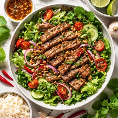 Image of Tiger Cries Salad a Spicy Thai Beef Salad