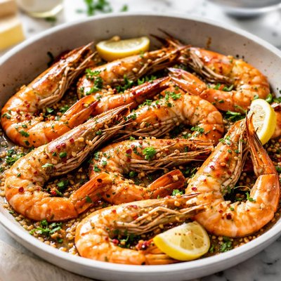 Image of Tiger Prawns in Garlic Butter