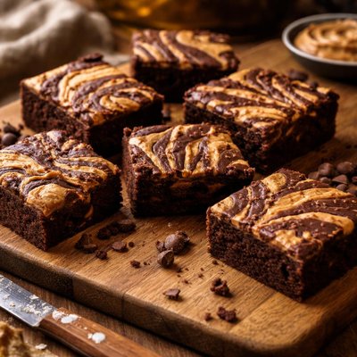 Image of Tiger Striped Brownies