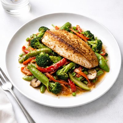 Image of Tilapia and Vegetable Stir Fry