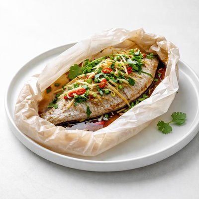 Image of Tilapia Baked Wrapped Chinese Style