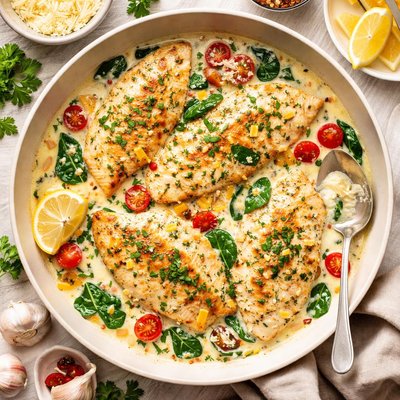 Image of Tilapia Fillets in Boursin Cream Sauce
