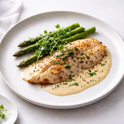 Image of Tilapia in Mustard Cream Sauce