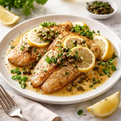 Image of Tilapia with Lemon and Capers