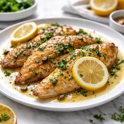 Image of Tilapia with Lemon Butter Sauce