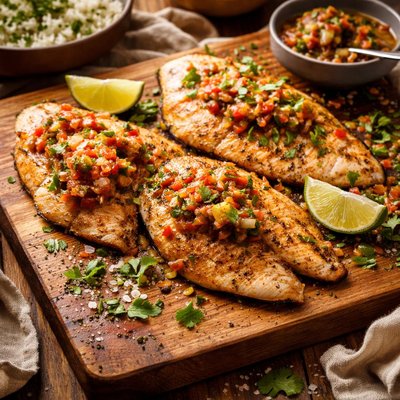 Image of Tilapia with Salsa Butter