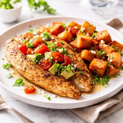 Image of Tilapia with Sweet Potatoes